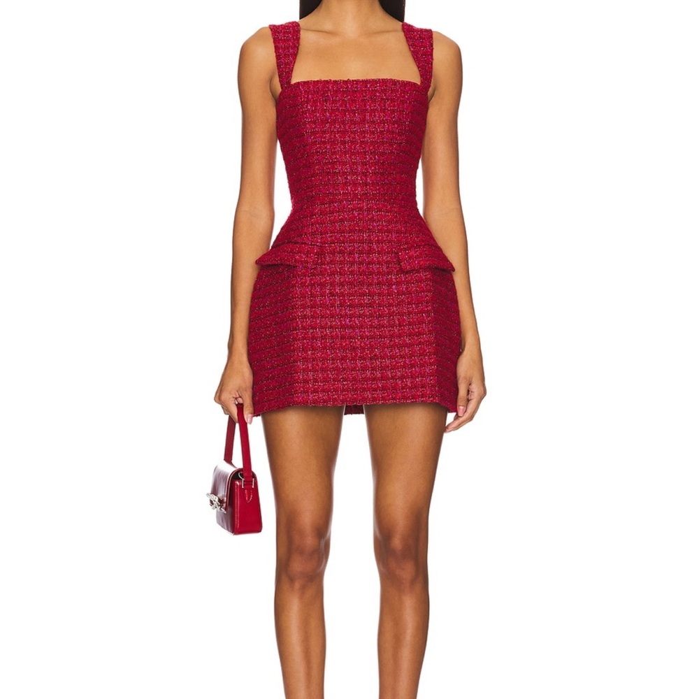 Amanda Uprichard - Bethany Skort Romper in Durham Tweed Dress